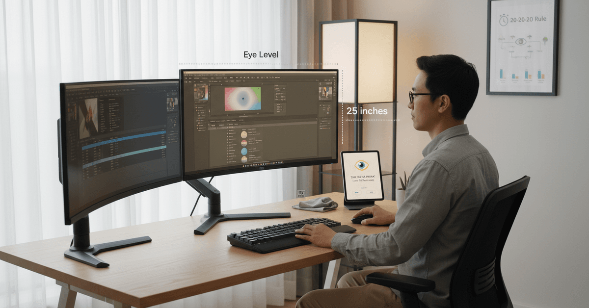 Monitor Ergonomics: What to Look for to Prevent Eye Strain