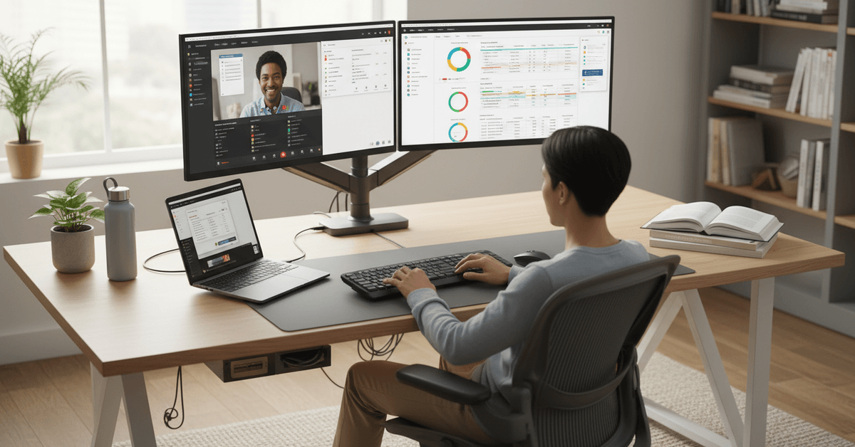 How to set up a dual-monitor workstation for maximum productivity