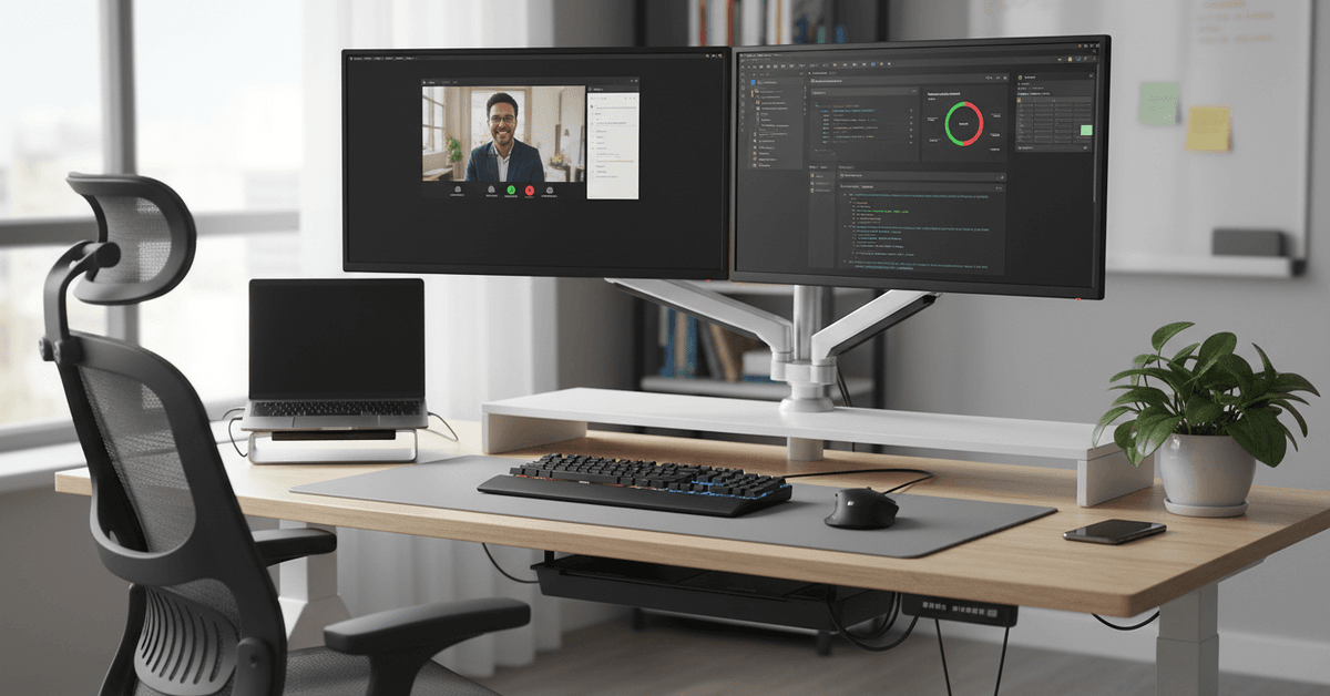 How to set up a dual-monitor workstation for maximum productivity